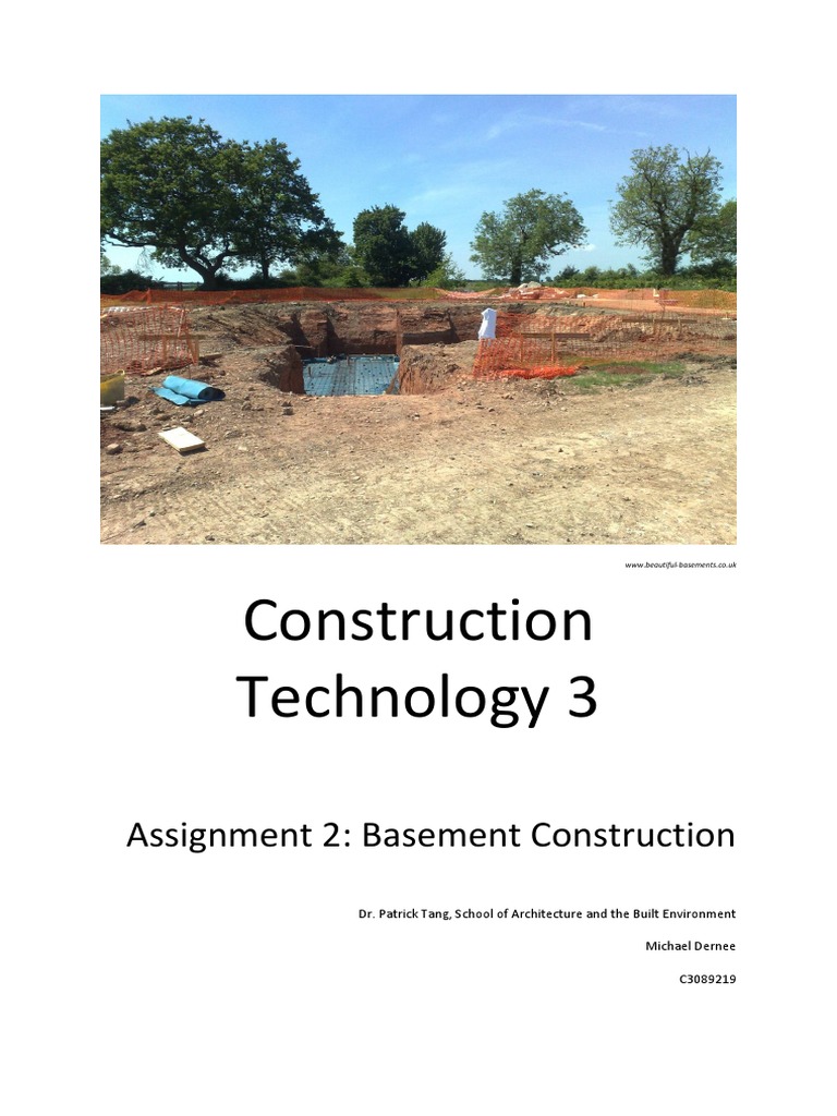 Basement Construction Techniques Overview | PDF | Deep Foundation ...