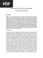 Response of the Brain to Enrichment