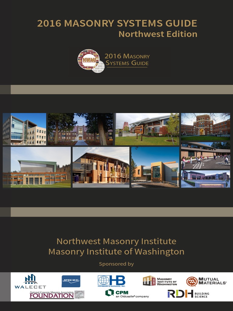2016 Masonry Systems Guide Northwest Edition | PDF | Masonry | Wall