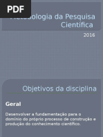 Metodologia Da Pesquisa Científica 2016