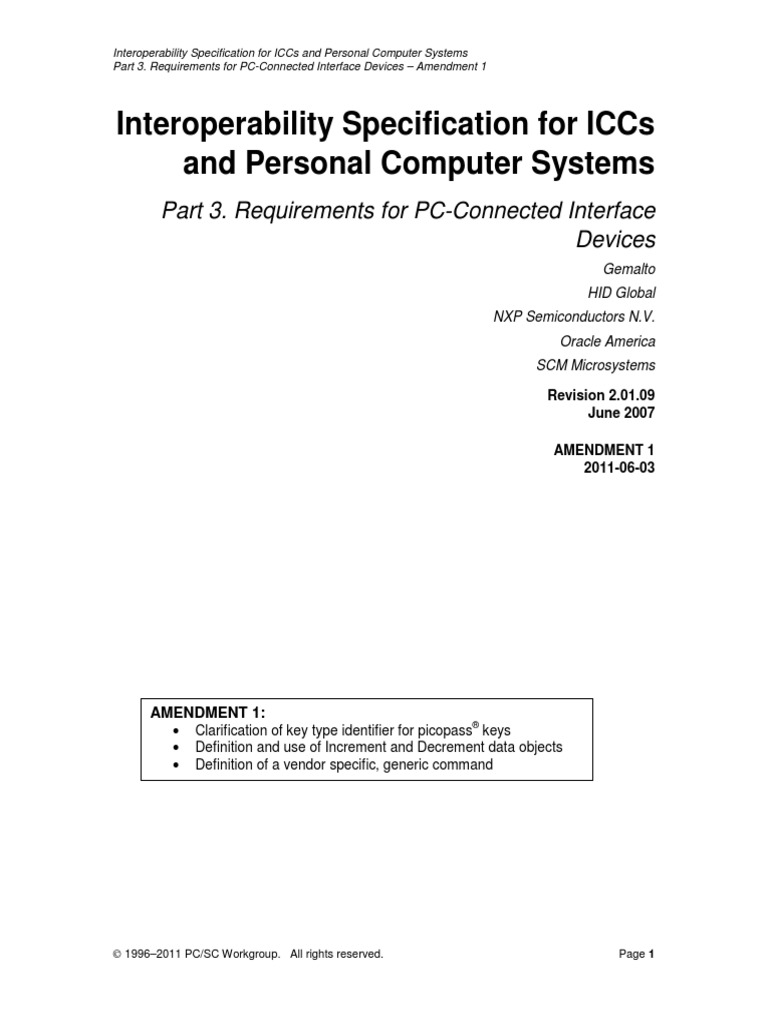 Interoperability Specification For Iccs and Personal Computer Systems ...