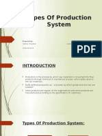 Types of Production System