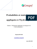 Renard - Probabilites Et Statistiques Appliquees A L'hydrologie