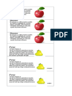 Tarjetas Alimentos