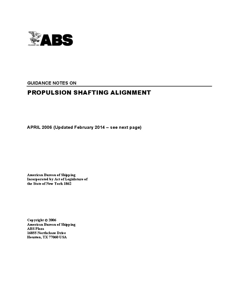 Shaft Alignment GN E-Feb14 PDF | PDF | Bearing (Mechanical) | Marine ...