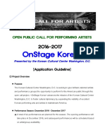 2016-2017 OnStage Korea Guidline English