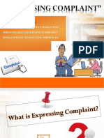 Expressing Complaint