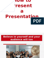 How to Present a Presentation