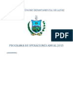 Poa y Anteproy de Ppto 2015