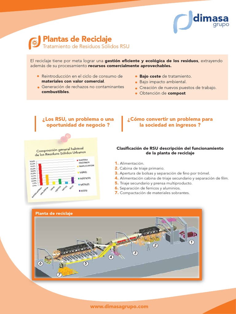 Planta de Reciclaje RSU | PDF | Reciclaje | Residuos