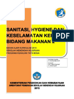 Sanitasi Hygiene K3 Bidang Makanan 2 PDF