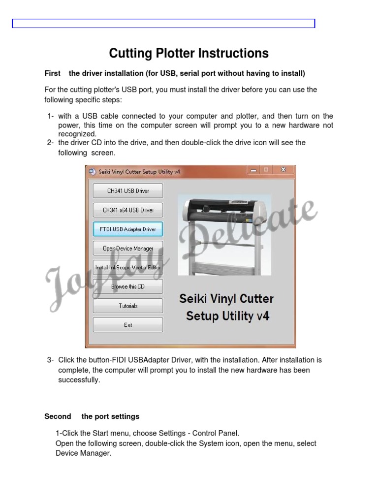 Cutting Plotter Instructions ARTCUT | PDF