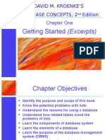 Getting Started (Excerpts) : David M. Kroenke'S Database Concepts, 2 Edition