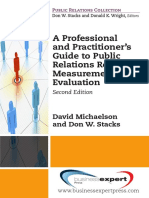 (2014 Digital Library. - Public Relations Collection) David Michaelson, Institute For Public Relations-A Professional and Practitioner's Guide To Public Relations Research, Measurement, and Evaluation