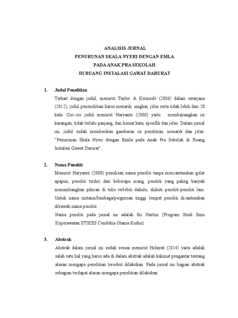 Analisa Jurnal Igd Okeeyulii Pdf