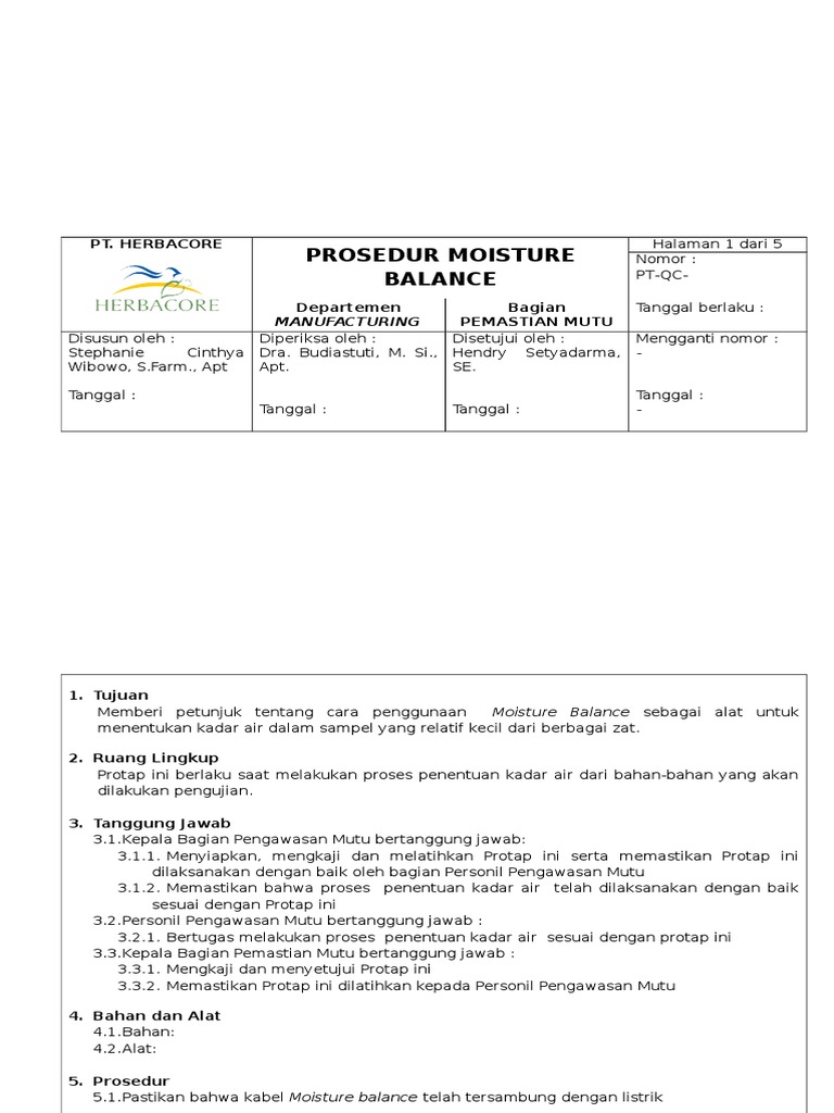 Protap Moisture Balance PDF