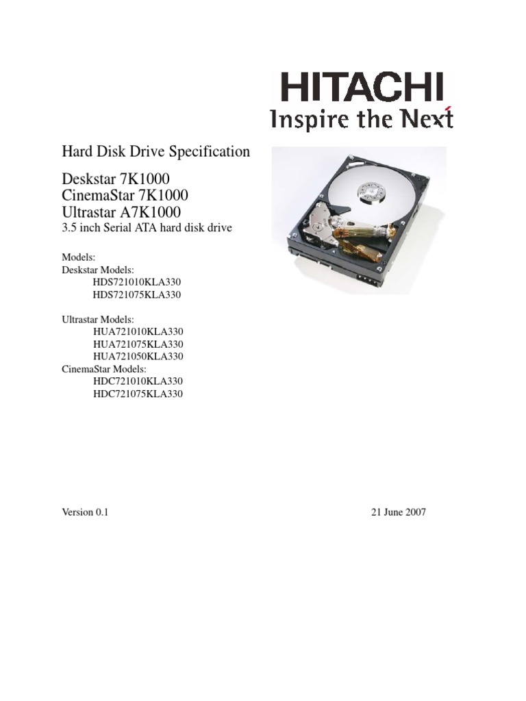 Hard Disk Drive Specification Hard Disk Drive Computing Free 30