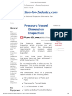Pressure Vessel Dimension Inspection