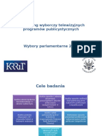 Monitoring Wyborczy Telewizyjnych Programow Publicystycznych - Wybory Parlamentarne 2015