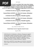 United States v. Samuel Robert Queen, Jr., A/K/A Fat Sammy, United States of America v. Samuel Robert Queen, Jr., A/K/A Fat Sammy, United States of America v. Samuel Robert Queen, Jr., A/K/A Fat Sammy, 95 F.3d 43, 4th Cir. (1996)