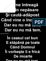 O lume intreaga sta in nepasare - Dar eu nu ma tem.ppt