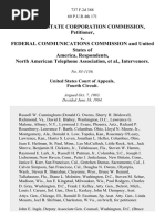 Virginia State Corporation Commission v. Federal Communications Commission and United States of America, North American Telephone Association, Intervenors, 737 F.2d 388, 4th Cir. (1984)
