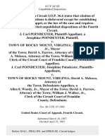 J. Carl Poindexter, a Josephine Poindexter v. Town of Rocky Mount, Virginia Allen O. Woody, Jr., Mayor of the Town David A. Furrow, Attorney of the Town David A. Melesco, Attorney of the Town William J. Walker, Jr., Clerk of the Circuit Court of Franklin County, J. Carl Poindexter Josephine Poindexter v. Town of Rocky Mount, Virginia David A. Melesco, Attorney of the Town, a Allen 0. Woody, Jr., Mayor of the Town David A. Furrow, Attorney of the Town William J. Walker, Jr., Clerk of the Circuit Court of Franklin County, 817 F.2d 102, 4th Cir. (1987)