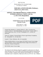 National Labor Relations Board, Janet Love, Intervenor v. Office and Professional Employees International Union, Local 2, Afl-Cio, 902 F.2d 1164, 4th Cir. (1990)