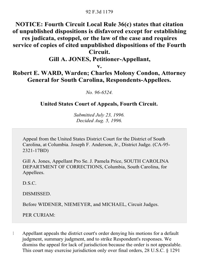 Appeal Dismissed for Lack of Jurisdiction | PDF