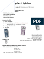 algebra 1 syllabus  generic 