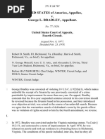 United States v. George L. Bradley, 571 F.2d 787, 4th Cir. (1978)