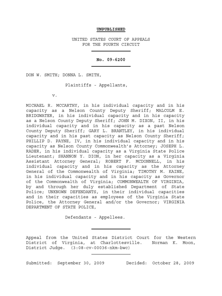 Unpublished PDF Prosecutor Federal Rules Of Civil Procedure