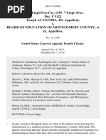 9 Fair Empl - Prac.cas. 1287, 7 Empl. Prac. Dec. P 9122 Joseph Acanfora, III v. Board of Education of Montgomery County, 491 F.2d 498, 4th Cir. (1974)
