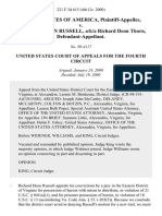 United States v. Richard Deon Russell, A/K/A Richard Deon Thorn, 221 F.3d 615, 4th Cir. (2000)