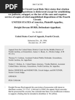 United States v. Dwight Devane Byrd, 106 F.3d 392, 4th Cir. (1997)