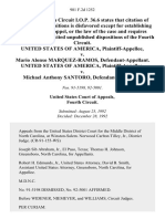 United States v. Mario Alonso Marquez-Ramos, United States of America v. Michael Anthony Santoro, 981 F.2d 1252, 4th Cir. (1992)