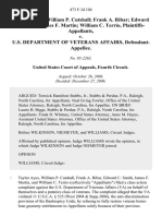 Taylor Ayes William P. Cutshall Frank A. Ribar Edward C. Smith James F. Martin William C. Terrio v. U.S. Department of Veterans Affairs, 473 F.3d 104, 4th Cir. (2006)