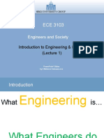 Engineers and Society: Introduction To Engineering & Society (Lecture 1)