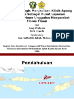 Rencana Strategis Menjadikan Klinik Apung Flobamora Sebagai Pusat