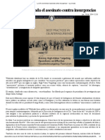 La CIA Recomienda El Asesinato Contra Insurgencias — La Jornada