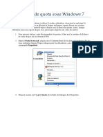 Gestion de Quota Sous Windows 7 PDF