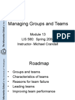 Managing Groups and Teams Michael Grinder