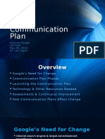 Communication Plan Reagle