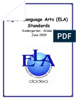 June 8 09 DoDEA K 12 ELA Standards Update 2015