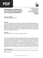 Adams (2015) - Sociology of professions