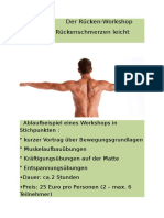 Der Rücken-Workshop - Wie Sie Rückenschmerzen Leicht Vermeiden