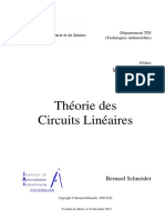 Théorie Des Circuits Linéaires PDF