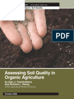 Assesing soil quality in Organic agriculture