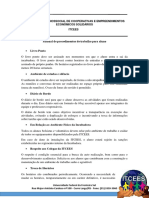 Manual de Procedimentos de Trabalho Na Incubadora Alunos