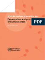 2010 Human Semen WHO Laboratory Manual